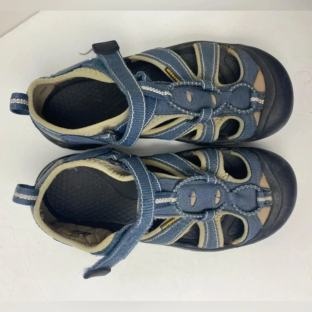 KEEN Blue Gray Venice H2 Waterproof Hiking Sandals, size 3